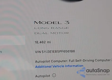 2023 Tesla Model 3 Long Range Dual Motor All-Wheel Drive из США, поврежденный, VIN 5YJ3E1EB5PF656186